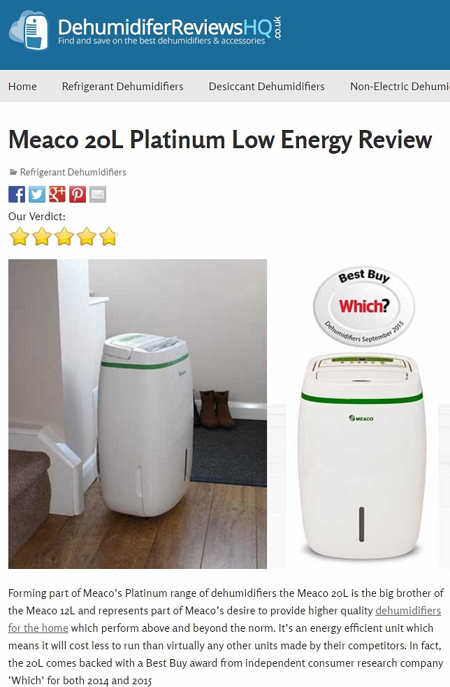 A great review for the 20L Low Energy