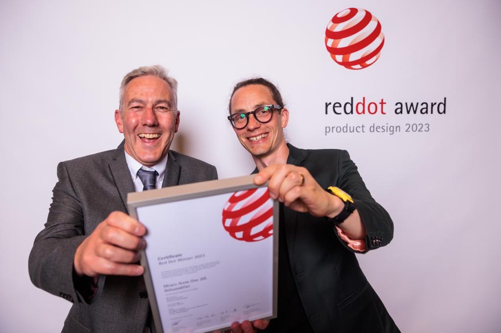 Reddot Design Award with Chris Michael and Matthew Emery-Laws