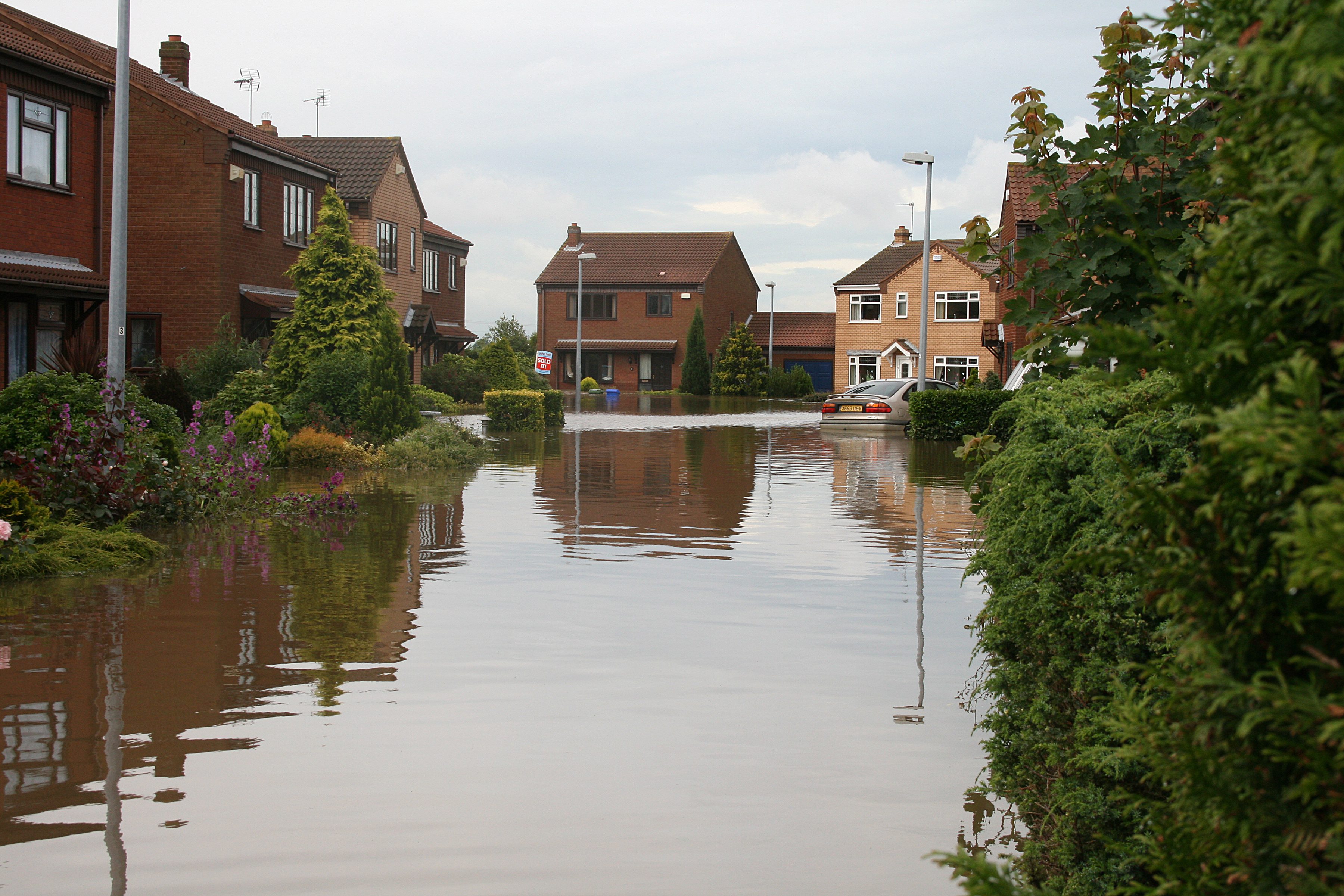 Storm Babet, flooding homes 