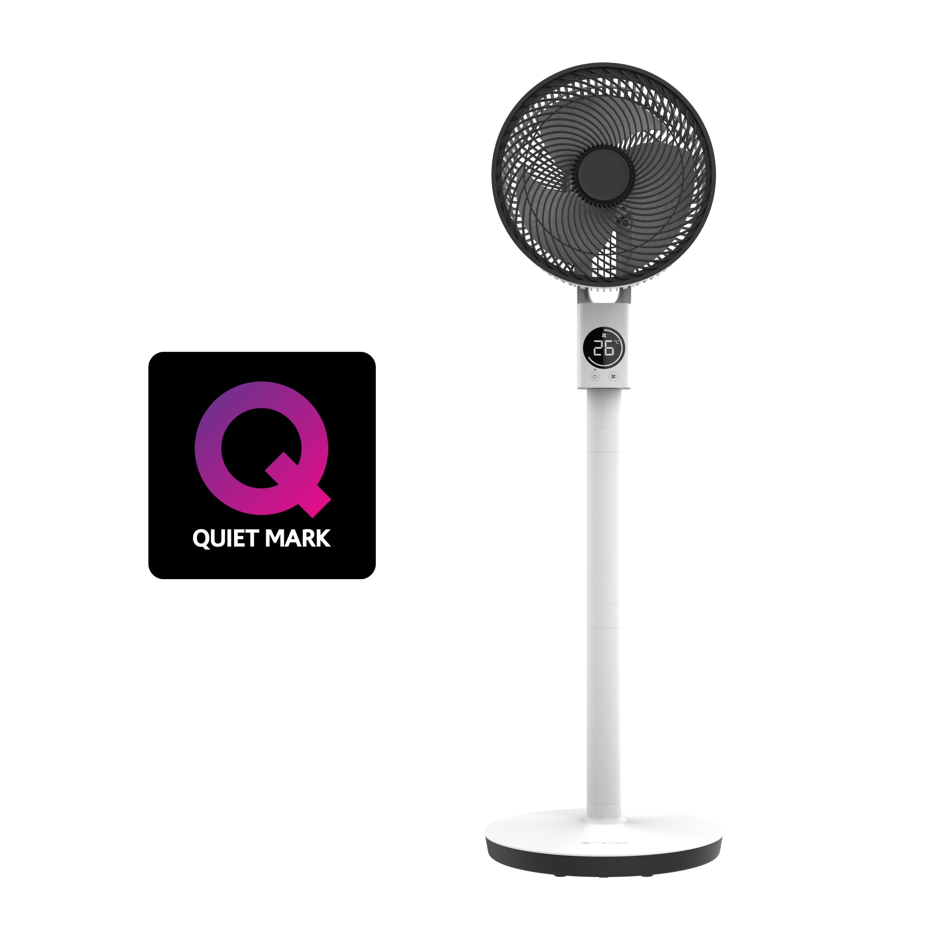 MeacoFan Sefte Pedestal Air Circulator on white background