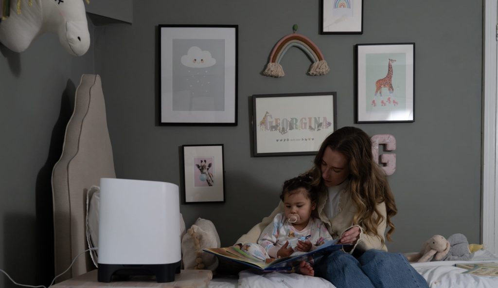 Humidifier in a baby's room