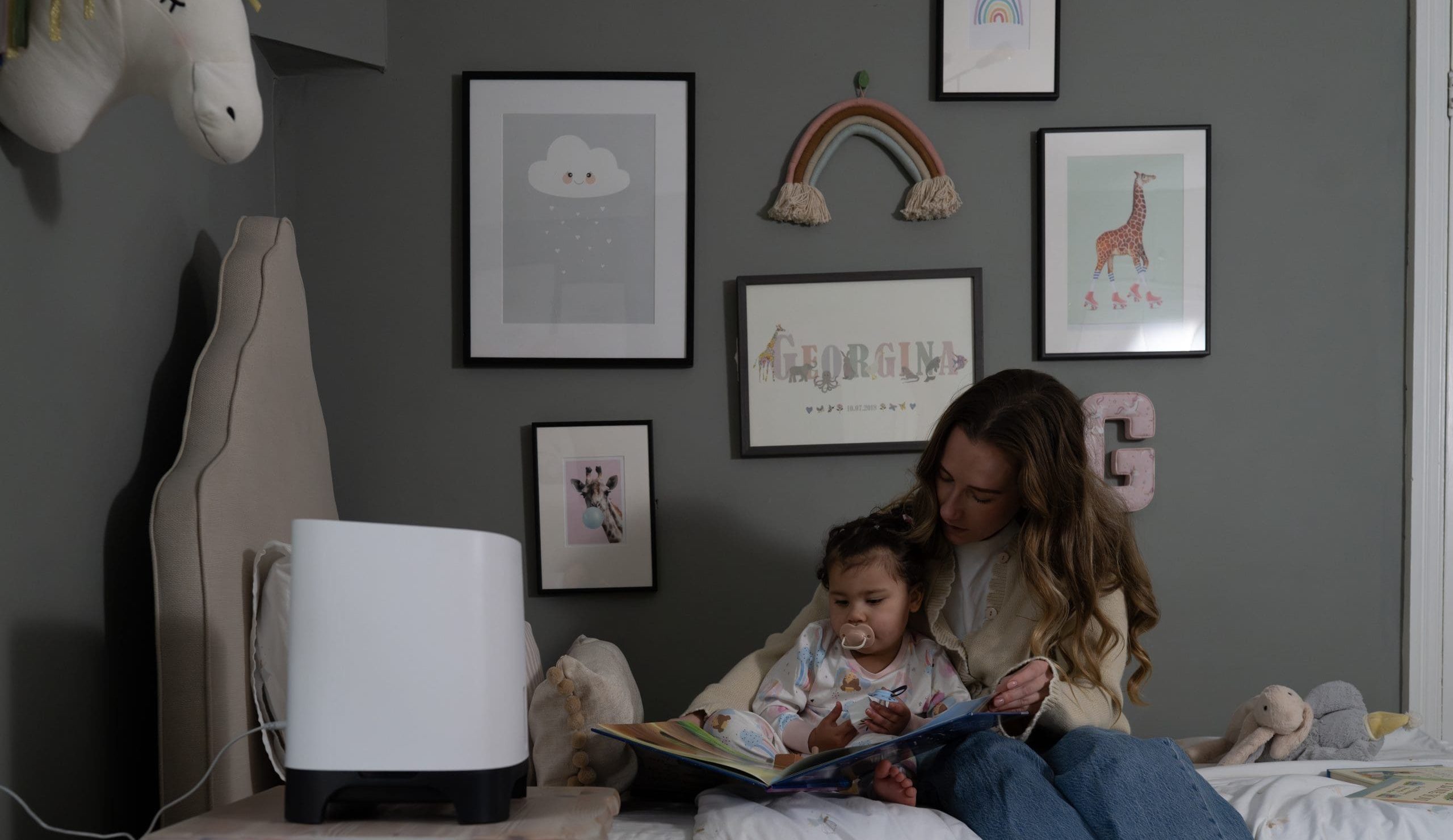 Humidifier in a baby's room